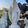 Tượng đức mẹ maria đá trắng cao 2m , ngang 70cm, dài 52cm T007