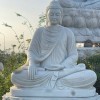 Tượng phật thích ca đá trắng cao 2.2m - ngang 1.5m dài 1.05m T004